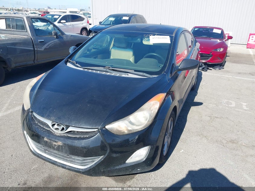 2012 Hyundai Elantra VIN KMHDH4AE3CU273969 IAAI salvage auction — NORMAL WEAR, Clear - Dealer Only (California), sold $300 on 2026-07-18 (photo 6)