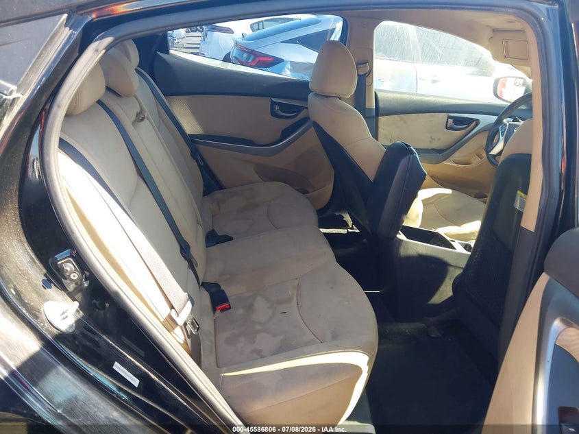 2012 Hyundai Elantra VIN KMHDH4AE3CU273969 IAAI salvage auction — NORMAL WEAR, Clear - Dealer Only (California), sold $300 on 2026-07-18 (photo 8)