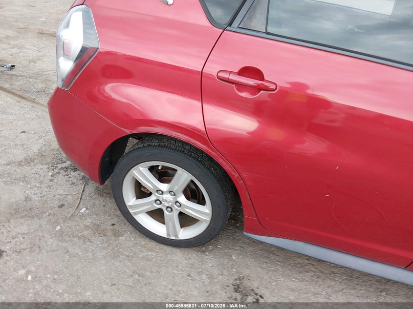 2009 Pontiac Vibe VIN 5Y2SP67029Z473954 IAAI salvage auction — NORMAL WEAR, Clear (Virginia), sold $500 on 2026-07-17 (photo 6)