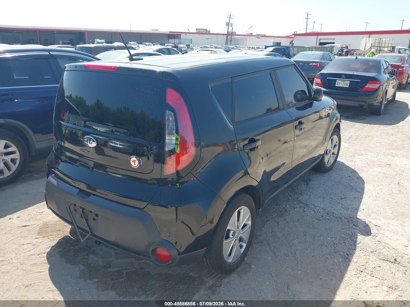 2016 Kia Soul VIN KNDJN2A26G7378262 IAAI salvage auction — NORMAL WEAR, Original (Texas), sold $900 on 2026-07-29 (photo 4)