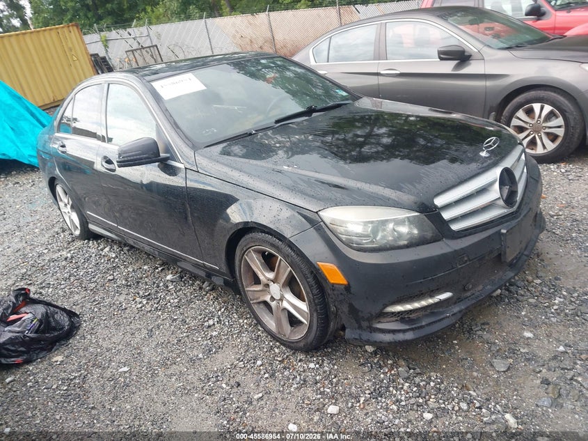 2011 Mercedes-benz C class VIN WDDGF8BB8BR169200 IAAI salvage auction — NORMAL WEAR, Repossession Paperwork (Georgia), sold $400 on 2026-08-11 (photo 1)