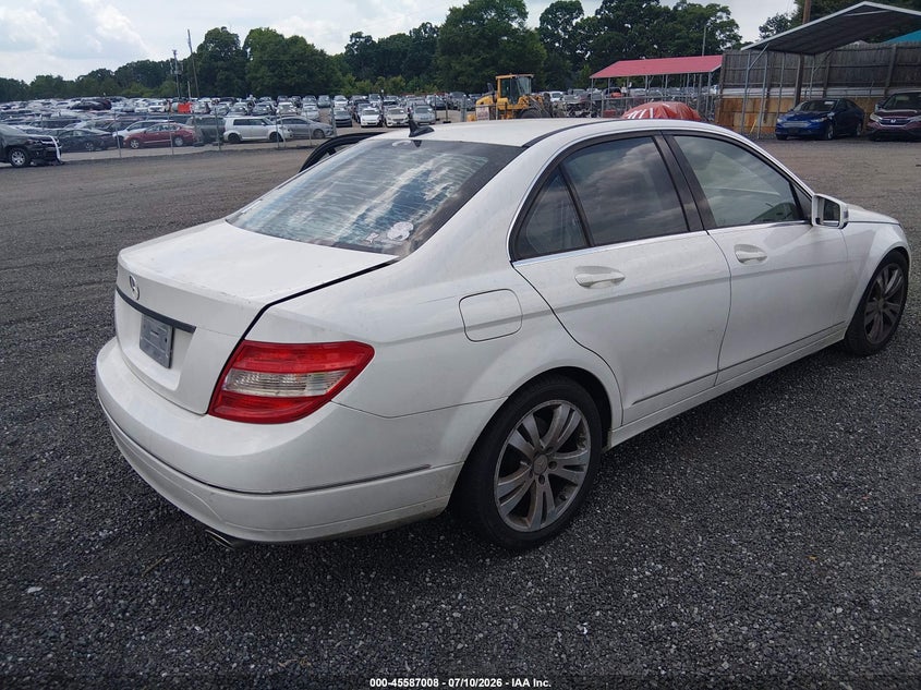 2010 Mercedes-benz C class VIN WDDGF5EB3AR102111 IAAI salvage auction — NORMAL WEAR, Repossession Paperwork (South Carolina), sold $525 on 2026-08-04 (photo 4)
