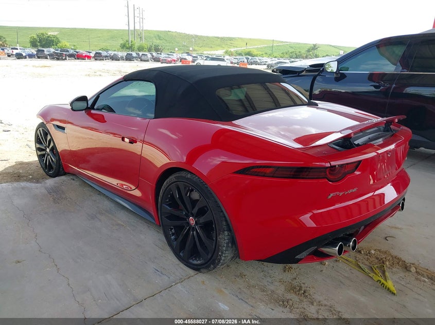 2020 Jaguar F-type VIN SAJD55EE5LCK68034 IAAI salvage auction — FRONT END, Salvage Title, sold $14,250 on 2026-08-24 (photo 3)