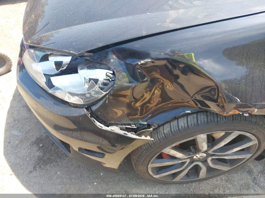 2012 Volkswagen Gti VIN WVWFV7AJ5CW340936 IAAI salvage auction — LEFT FRONT, Non-Repairable (Texas), sold $25 on 2026-07-28 (photo 6)