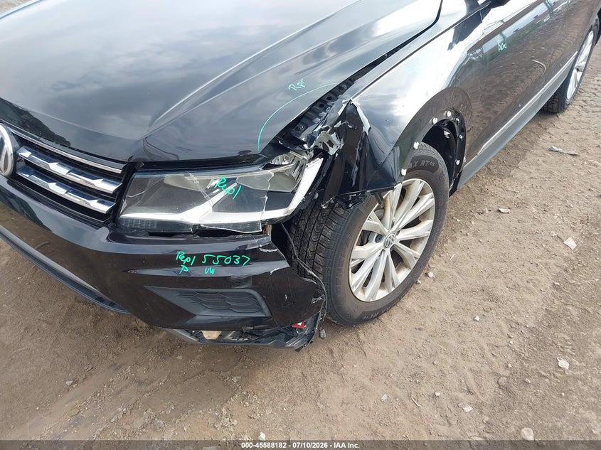 2018 Volkswagen Tiguan VIN 3VV2B7AX8JM024098 IAAI salvage auction — LEFT FRONT, Salvage (Pennsylvania), sold $3,850 on 2026-08-01 (photo 6)