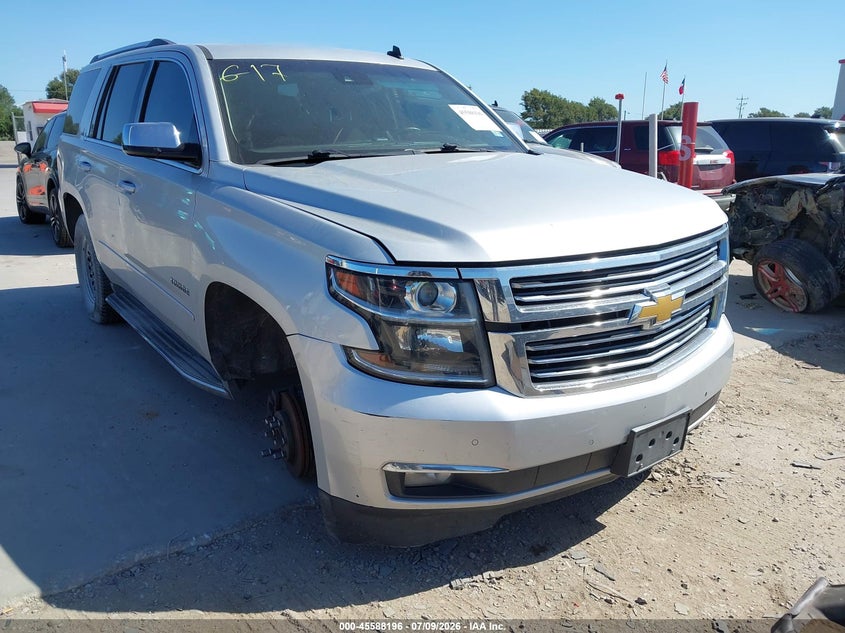 2015 Chevrolet Tahoe VIN 1GNSCCKC2FR129426 IAAI salvage auction — LEFT FRONT, Original (Texas), sold $2,075 on 2026-08-20 (photo 1)