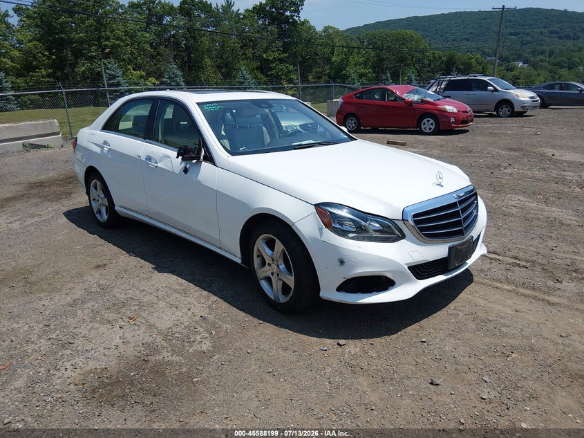 2014 Mercedes-benz E-klasse VIN WDDHF8JB4EA799904 IAAI salvage auction — LEFT FRONT, Salvage (New Jersey), sold $2,550 on 2026-08-01 (photo 1)