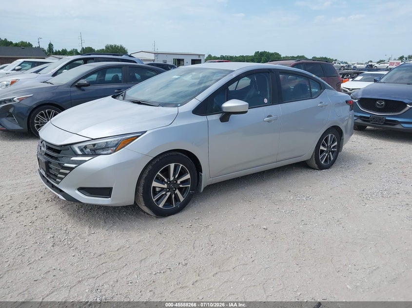 2025 Nissan Versa VIN 3N1CN8EVXSL879551 IAAI salvage auction — HAIL, Salvage Title, sold $8,800 on 2026-08-10 (photo 2)