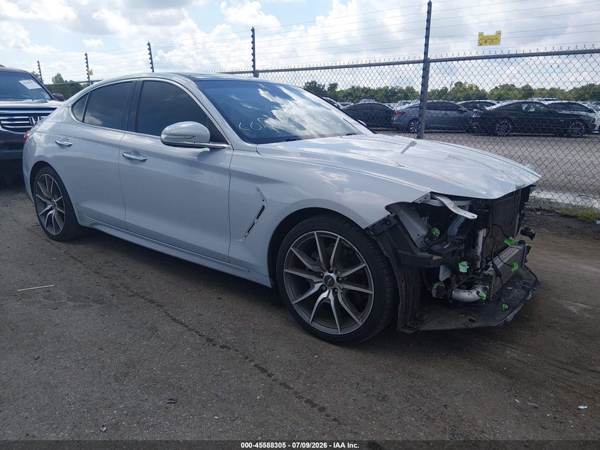 2019 Genesis G70 VIN KMTG44LA7KU025912 IAAI salvage auction — FRONT END, Salvage (Louisiana), sold $25 on 2026-07-29 (photo 1)