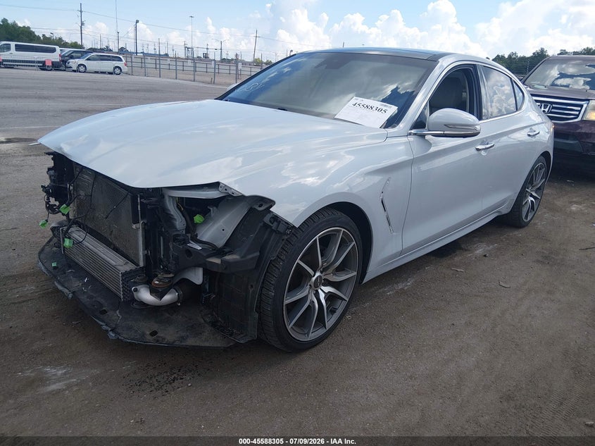2019 Genesis G70 VIN KMTG44LA7KU025912 IAAI salvage auction — FRONT END, Salvage (Louisiana), sold $25 on 2026-07-29 (photo 2)