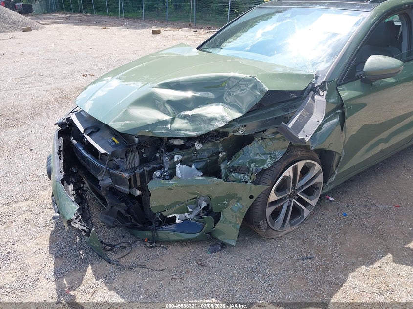 2025 Audi A3 VIN WAUHUDGY3SA077823 IAAI salvage auction — FRONT END, Salvage Title, sold $5,100 on 2026-08-01 (photo 6)