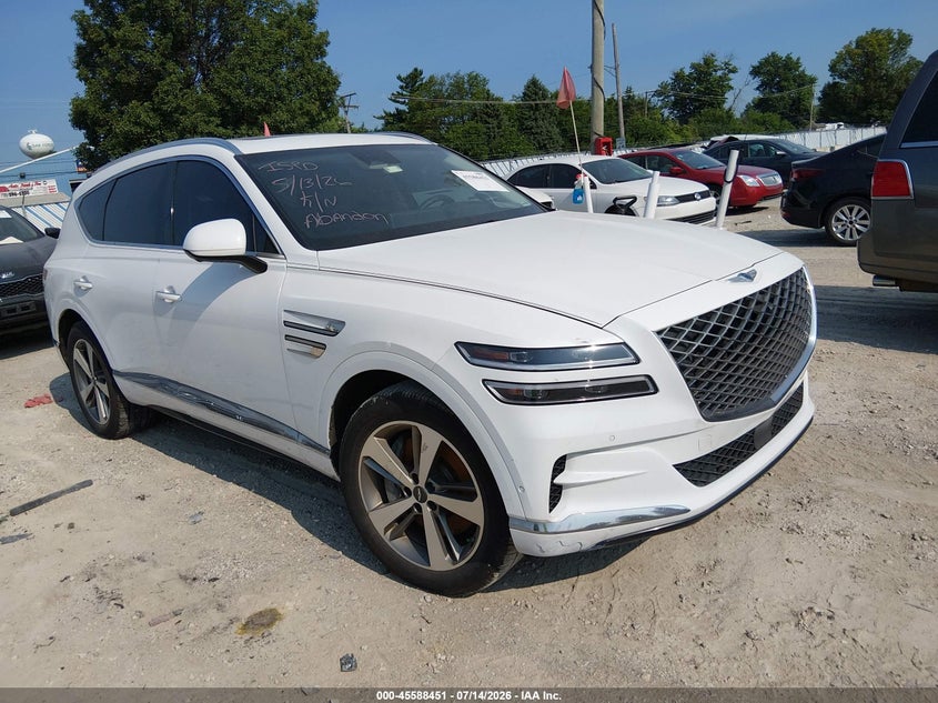2021 Genesis Gv80 VIN KMUHCESC4MU038602 IAAI salvage auction — SIDE, Wait Title, sold $10,450 on 2026-09-08 (photo 1)