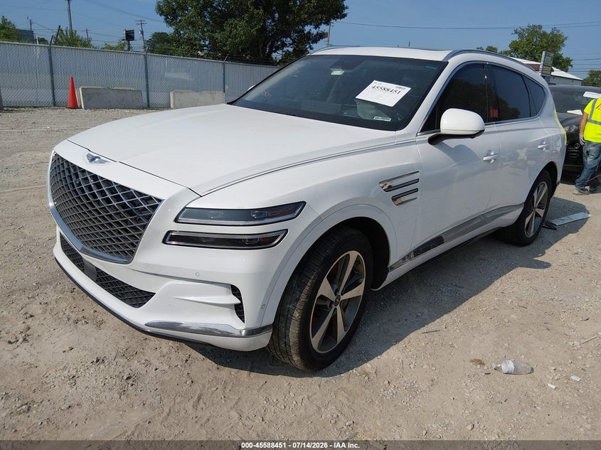 2021 Genesis Gv80 VIN KMUHCESC4MU038602 IAAI salvage auction — SIDE, Wait Title, sold $10,450 on 2026-09-08 (photo 2)