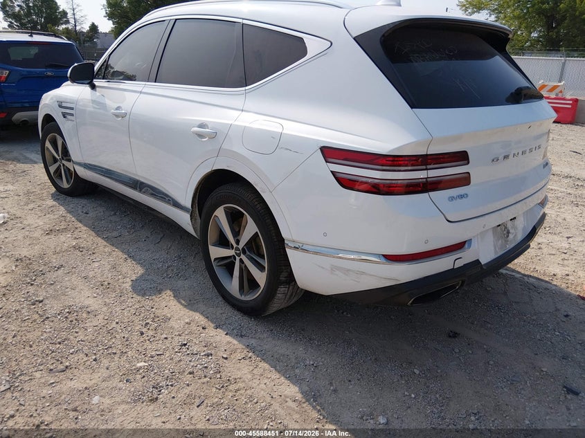 2021 Genesis Gv80 VIN KMUHCESC4MU038602 IAAI salvage auction — SIDE, Wait Title, sold $10,450 on 2026-09-08 (photo 3)