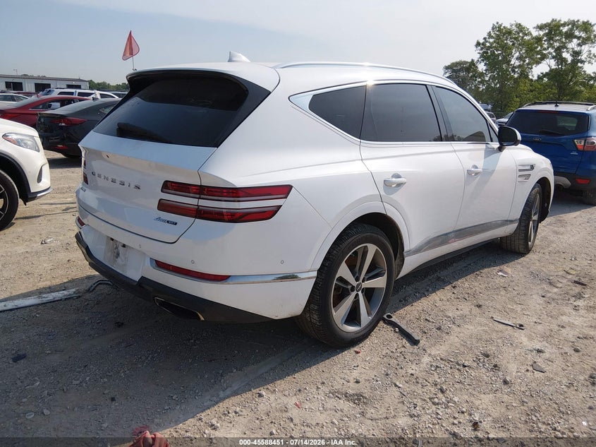 2021 Genesis Gv80 VIN KMUHCESC4MU038602 IAAI salvage auction — SIDE, Wait Title, sold $10,450 on 2026-09-08 (photo 4)
