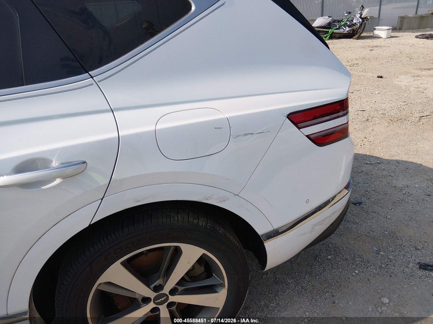 2021 Genesis Gv80 VIN KMUHCESC4MU038602 IAAI salvage auction — SIDE, Wait Title, sold $10,450 on 2026-09-08 (photo 6)