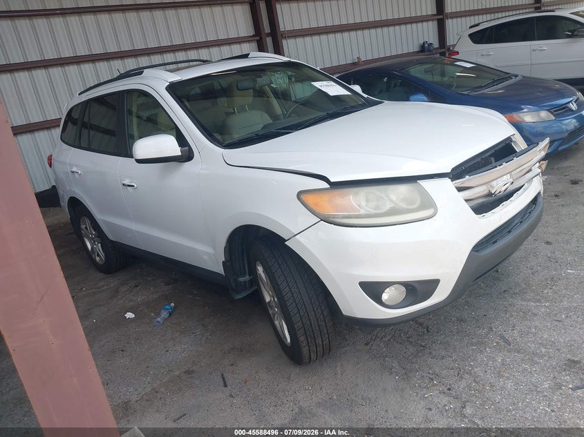 2012 Hyundai Santa fe VIN 5XYZKDAG7CG152764 IAAI salvage auction — FRONT END, Rebuildable (Florida), sold $525 on 2026-07-28 (photo 1)