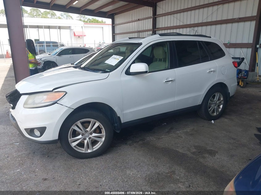 2012 Hyundai Santa fe VIN 5XYZKDAG7CG152764 IAAI salvage auction — FRONT END, Rebuildable (Florida), sold $525 on 2026-07-28 (photo 2)