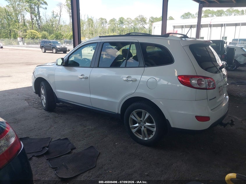 2012 Hyundai Santa fe VIN 5XYZKDAG7CG152764 IAAI salvage auction — FRONT END, Rebuildable (Florida), sold $525 on 2026-07-28 (photo 3)