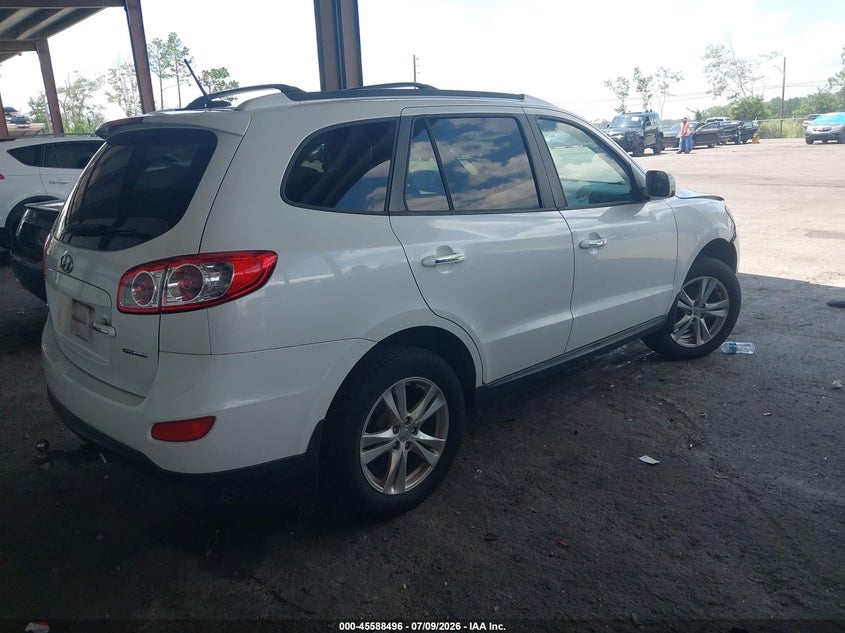 2012 Hyundai Santa fe VIN 5XYZKDAG7CG152764 IAAI salvage auction — FRONT END, Rebuildable (Florida), sold $525 on 2026-07-28 (photo 4)