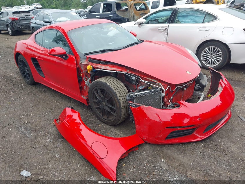 2018 Porsche 718 cayman VIN WP0AA2A82JK260746 — IAAI salvage auction photo