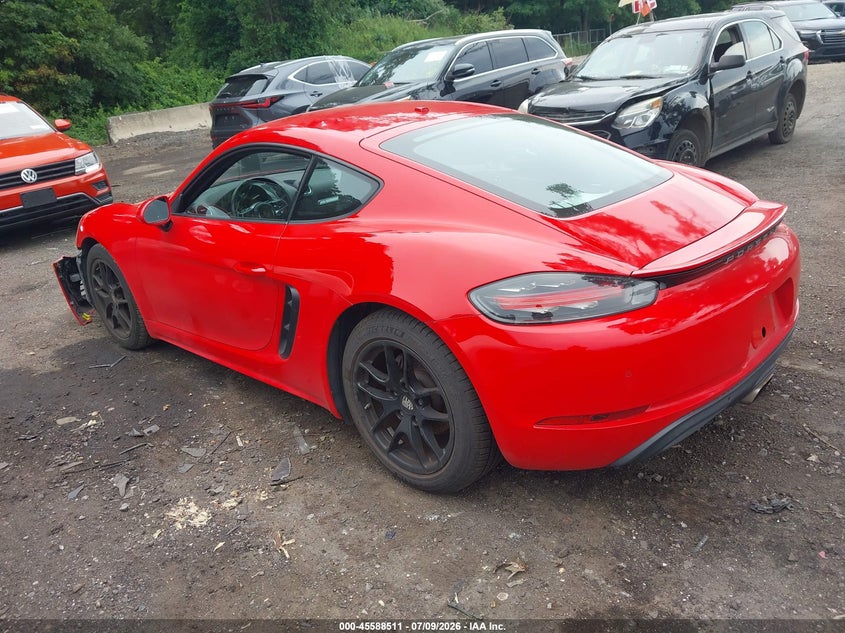 2018 Porsche 718 cayman VIN WP0AA2A82JK260746 IAAI salvage auction — FRONT END, Mv-907A (New York), sold $18,500 on 2026-08-25 (photo 3)