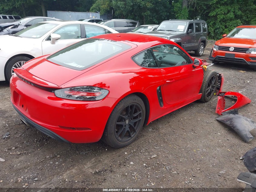 2018 Porsche 718 cayman VIN WP0AA2A82JK260746 IAAI salvage auction — FRONT END, Mv-907A (New York), sold $18,500 on 2026-08-25 (photo 4)