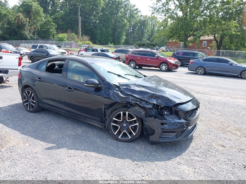 2018 Volvo S60 VIN YV126MFL2J2458767 IAAI salvage auction — FRONT & REAR, Wait Title, sold $450 on 2026-08-18 (photo 1)