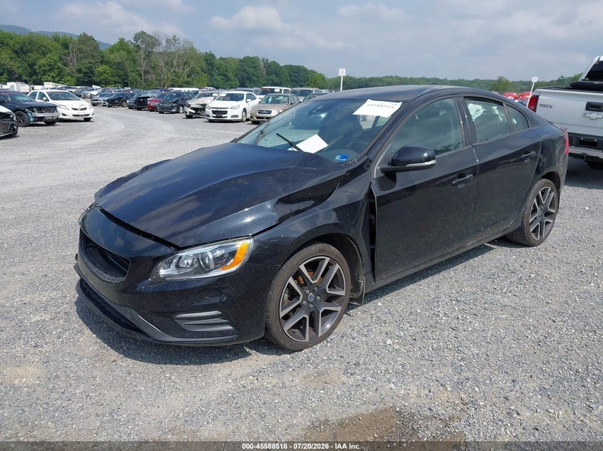 2018 Volvo S60 VIN YV126MFL2J2458767 IAAI salvage auction — FRONT & REAR, Wait Title, sold $450 on 2026-08-18 (photo 2)