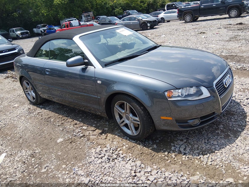 2007 Audi A4 VIN WAUAF48H57K020602 IAAI salvage auction — NORMAL WEAR, Clear (Tennessee), sold $8,100 on 2026-07-16 (photo 1)