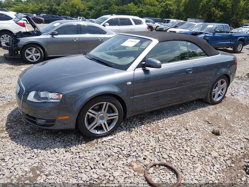 2007 Audi A4 VIN WAUAF48H57K020602 IAAI salvage auction — NORMAL WEAR, Clear (Tennessee), sold $8,100 on 2026-07-16 (photo 2)
