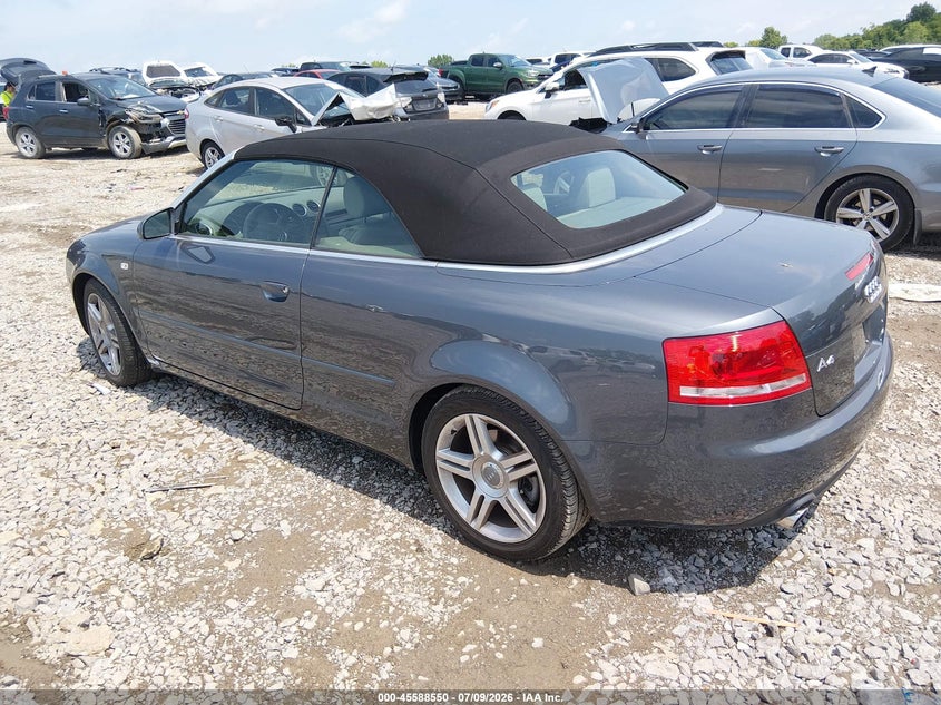 2007 Audi A4 VIN WAUAF48H57K020602 IAAI salvage auction — NORMAL WEAR, Clear (Tennessee), sold $8,100 on 2026-07-16 (photo 3)