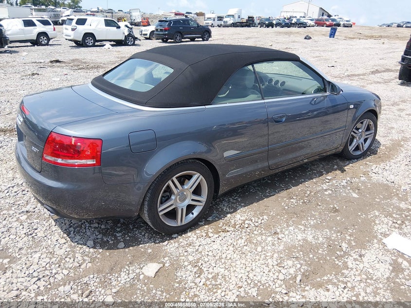 2007 Audi A4 VIN WAUAF48H57K020602 IAAI salvage auction — NORMAL WEAR, Clear (Tennessee), sold $8,100 on 2026-07-16 (photo 4)