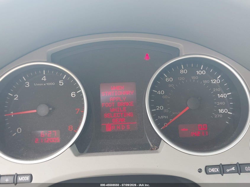 2007 Audi A4 VIN WAUAF48H57K020602 IAAI salvage auction — NORMAL WEAR, Clear (Tennessee), sold $8,100 on 2026-07-16 (photo 7)