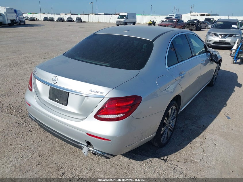 2018 Mercedes-benz E-klasse VIN WDDZF4KB0JA446582 IAAI salvage auction — FRONT END, Salvage (Texas), sold $7,100 on 2026-07-22 (photo 4)