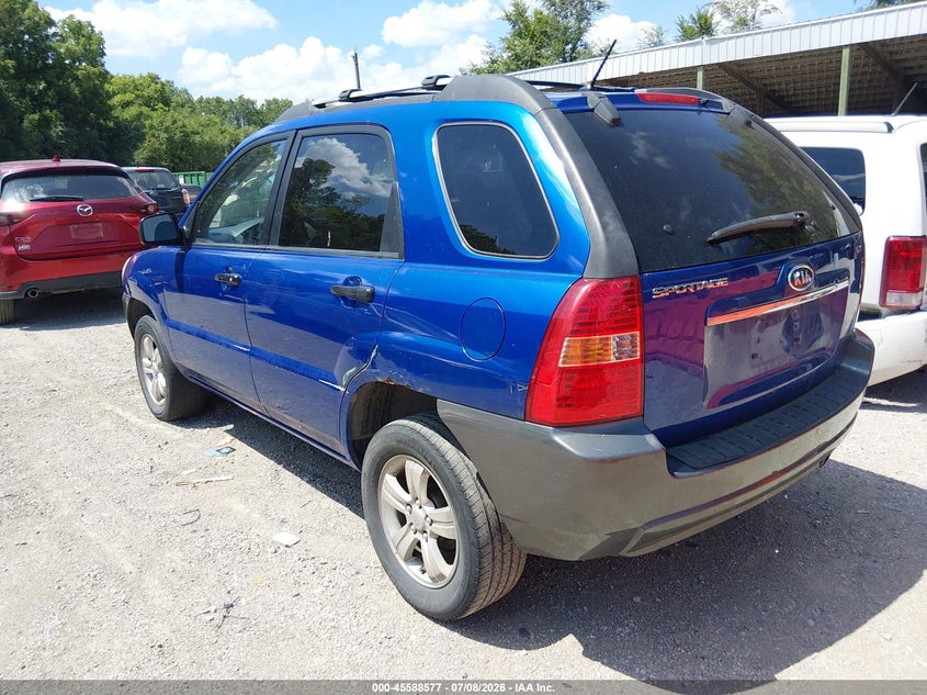 2007 Kia Sportage VIN KNDJF724677304916 IAAI salvage auction — NORMAL WEAR, Clear (Missouri), sold $550 on 2026-07-29 (photo 3)