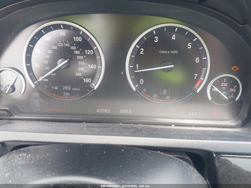 2012 BMW 7er VIN WBAKC8C51CC437074 IAAI salvage auction — NORMAL WEAR, Clear (Illinois), sold $975 on 2026-07-29 (photo 7)