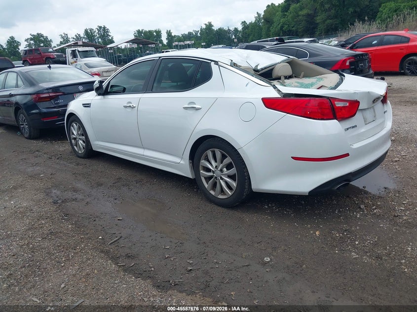 2015 Kia Optima VIN 5XXGN4A70FG410081 IAAI salvage auction — REAR END, Salvage - Greater Than 75% (Maryland), sold $25 on 2026-07-23 (photo 3)