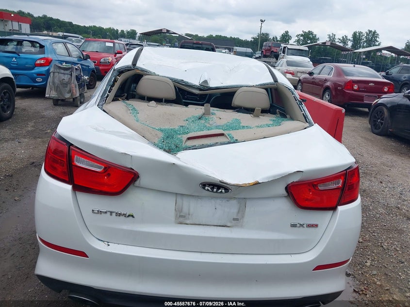 2015 Kia Optima VIN 5XXGN4A70FG410081 IAAI salvage auction — REAR END, Salvage - Greater Than 75% (Maryland), sold $25 on 2026-07-23 (photo 6)