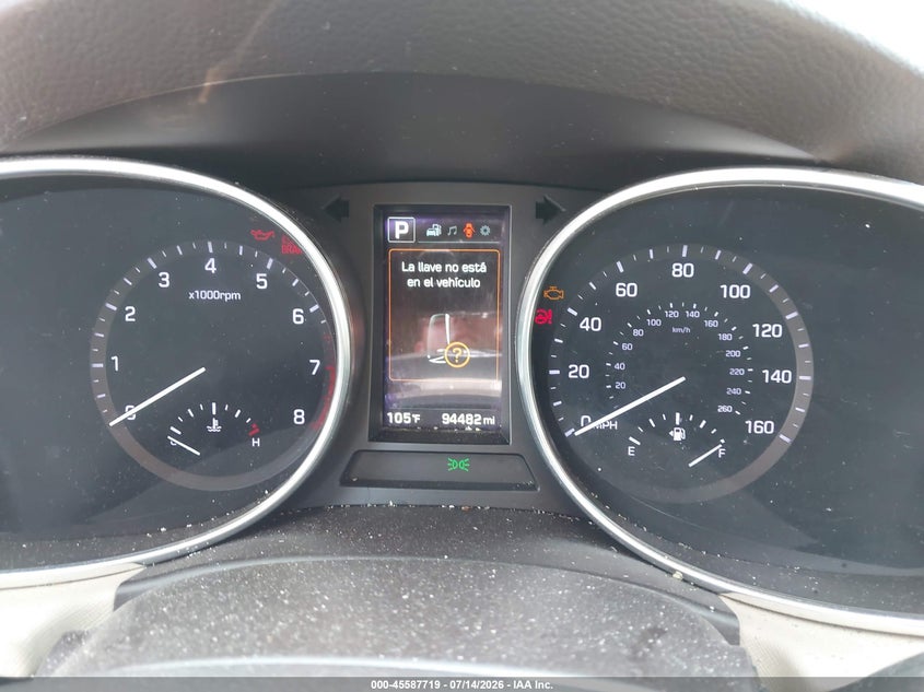 2017 Hyundai Santa fe VIN 5XYZUDLB0HG436353 IAAI salvage auction — NORMAL WEAR, Clear (New Jersey), sold $1,350 on 2026-07-20 (photo 7)