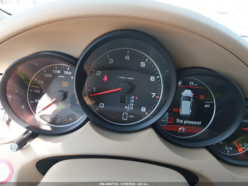 2013 Porsche Cayenne VIN WP1AA2A22DLA08505 IAAI salvage auction — LEFT REAR, Salvage (North Carolina), sold $2,650 on 2026-08-07 (photo 7)