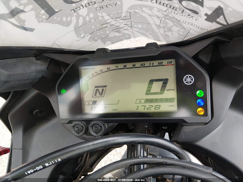 2020 Yamaha Yzf VIN MH3RH18Y1LK003256 IAAI salvage auction — THEFT, Certificate Of Title (Nebraska), sold $1,150 on 2026-07-29 (photo 7)