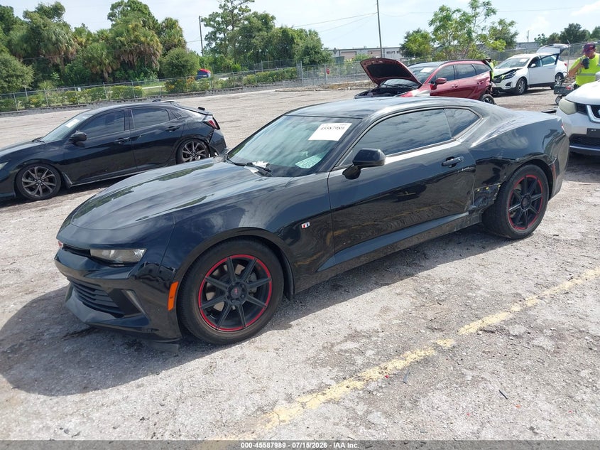 2017 Chevrolet Camaro VIN 1G1FB1RX1H0141450 IAAI salvage auction — LEFT REAR, Salvage Title, sold $5,600 on 2026-08-27 (photo 2)