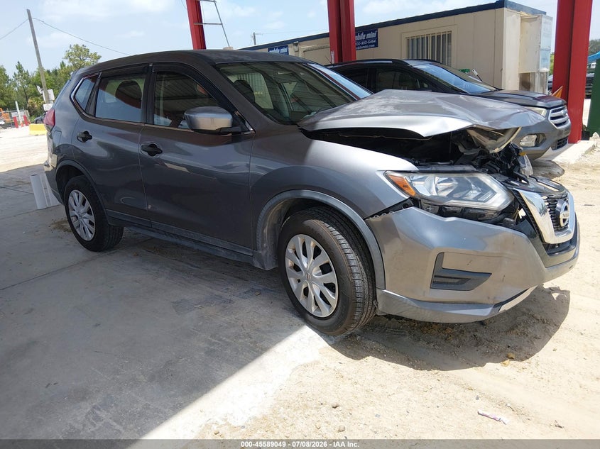2017 Nissan Rogue VIN KNMAT2MV0HP509165 IAAI salvage auction — FRONT END, Salvage Title, sold $25 on 2026-07-28 (photo 1)