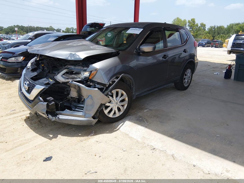 2017 Nissan Rogue VIN KNMAT2MV0HP509165 IAAI salvage auction — FRONT END, Salvage Title, sold $25 on 2026-07-28 (photo 2)