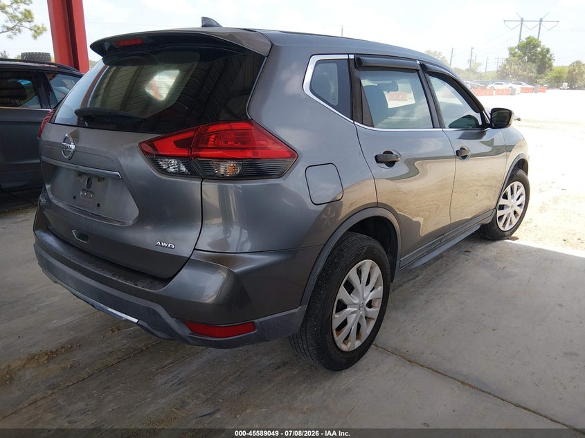 2017 Nissan Rogue VIN KNMAT2MV0HP509165 IAAI salvage auction — FRONT END, Salvage Title, sold $25 on 2026-07-28 (photo 4)