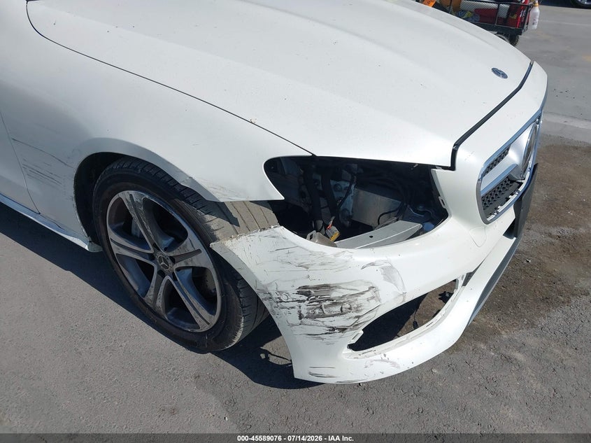 2018 Mercedes-benz E-klasse VIN WDD1K6FB1JF043423 IAAI salvage auction — FRONT END, Salvage (California), sold $12,100 on 2026-07-29 (photo 6)