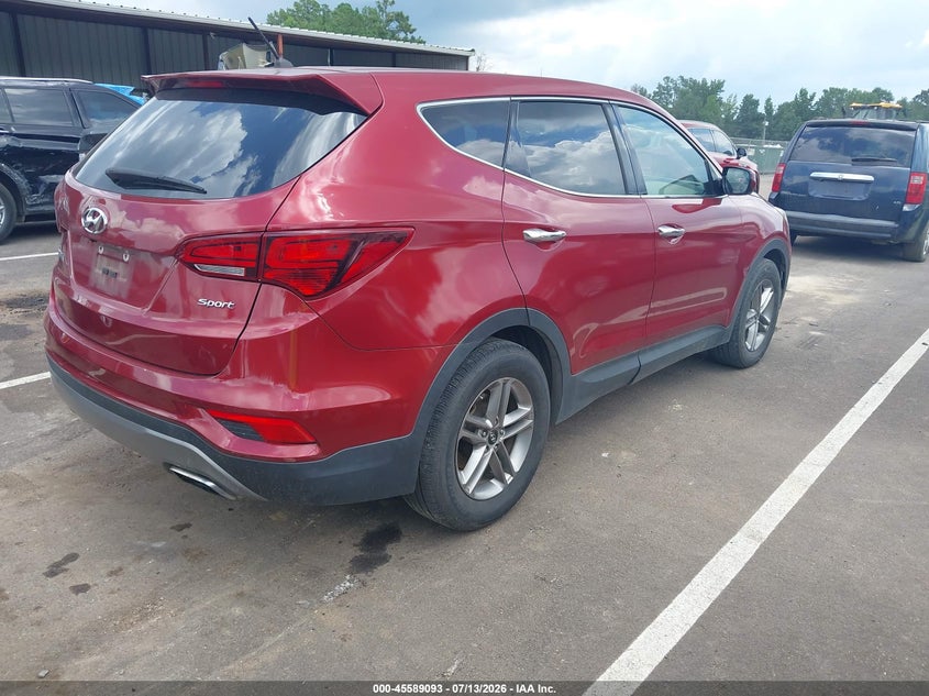 2018 Hyundai Santa fe VIN 5XYZT3LB0JG532194 IAAI salvage auction — NORMAL WEAR, Clear (Mississippi), sold $1,875 on 2026-07-30 (photo 4)