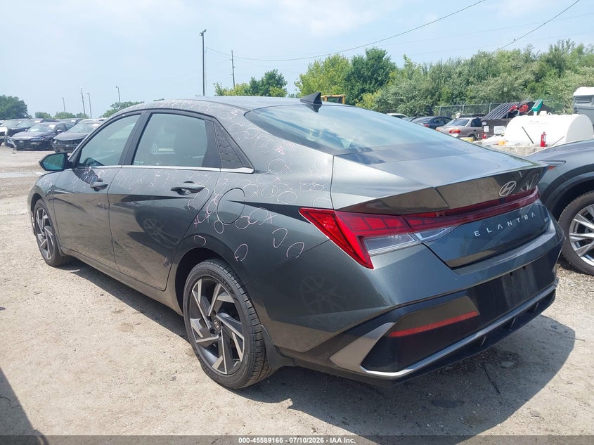 2025 Hyundai Elantra VIN KMHLN4DJ3SU126157 IAAI salvage auction — HAIL, Salvage (Ohio), sold $7,000 on 2026-08-01 (photo 3)