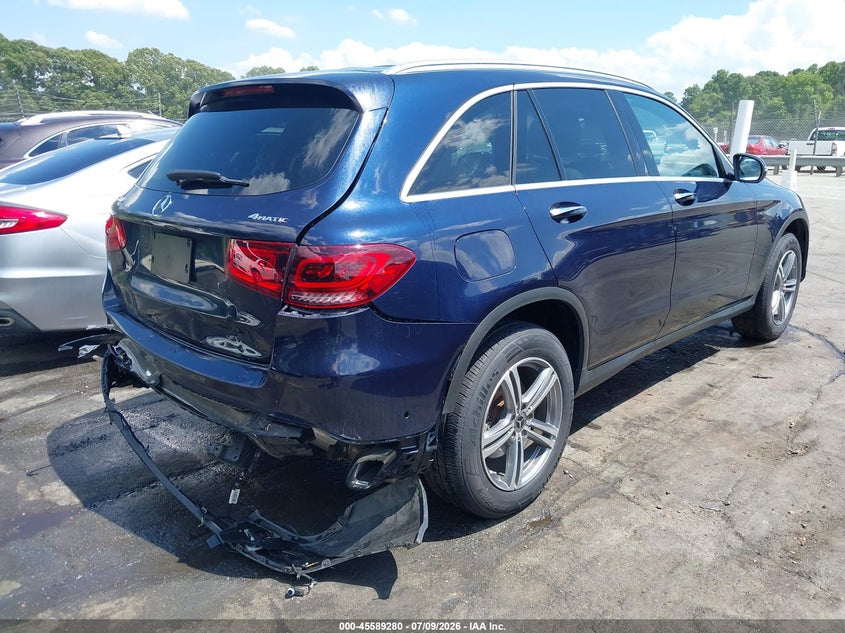 2022 Mercedes-benz Glc VIN W1N0G8EB2NG034288 IAAI salvage auction — REAR END, Salvage Title, sold $13,100 on 2026-07-30 (photo 4)